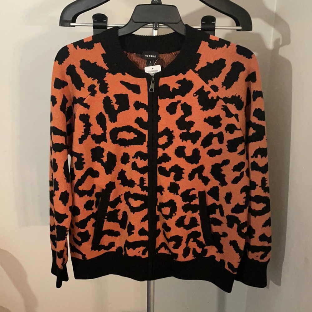 Torrid Raglan Bomber Cardigan Sweater